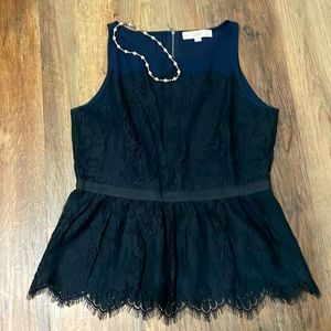 Elegant Navy blouse Loft